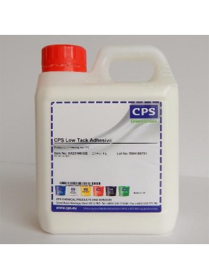 Water based screen printing adhesive low tack